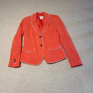 Orange cotton blazer